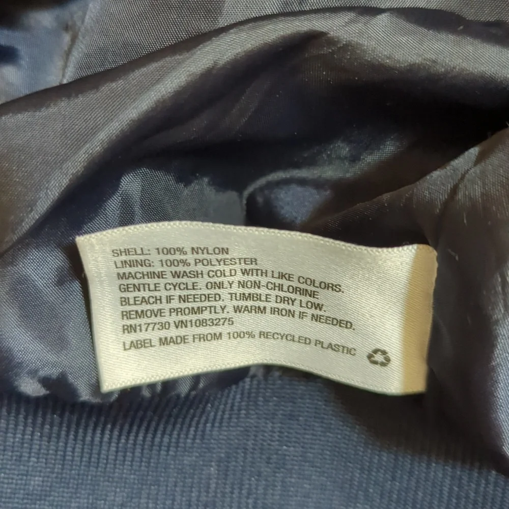 Goodfellow & Co. Blue Water Resistant Lightweight Bomber Jacket Size Medium